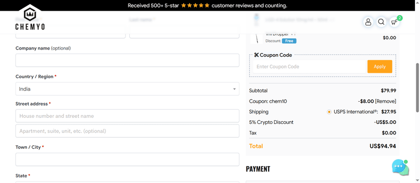 10% Off Discount Code for Chemyo - Enjoy Your Savings